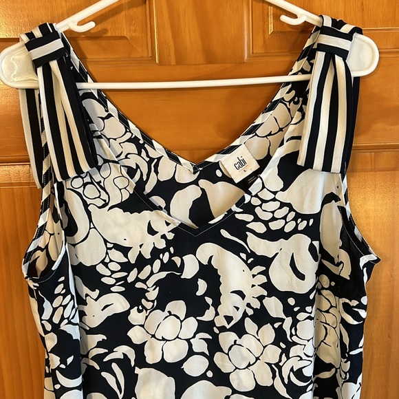 CAbi Style #5731 Shoulder Tie Blouse - Picture 2 of 5